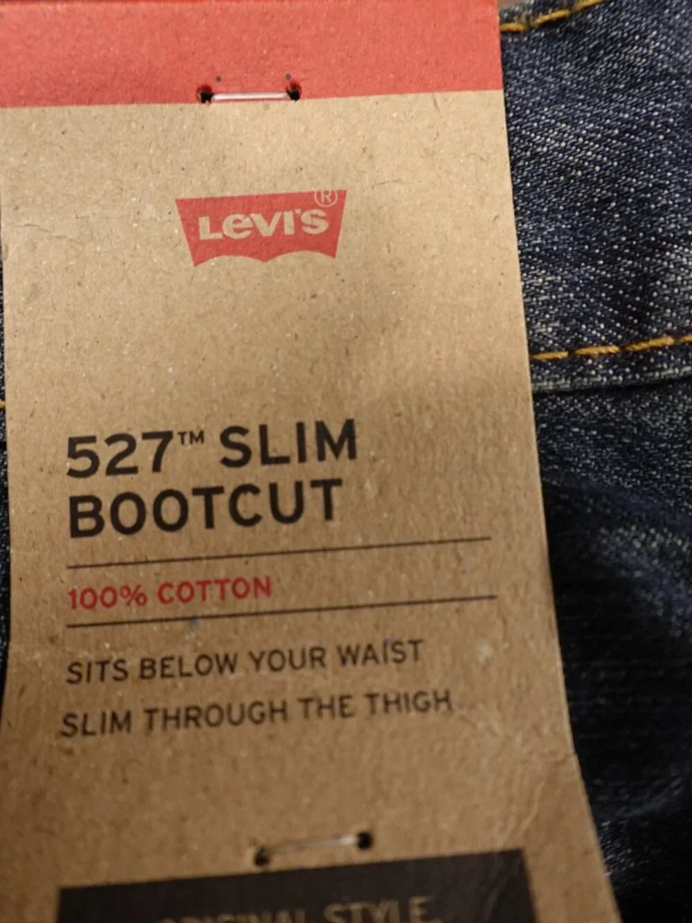 Levi's 527 Slim Bootcut Jeans Men's 36x34 Medium Wash 100% Cotton NWT